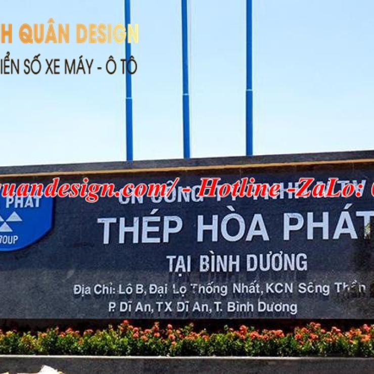 Bảng tên công ty bằng đá