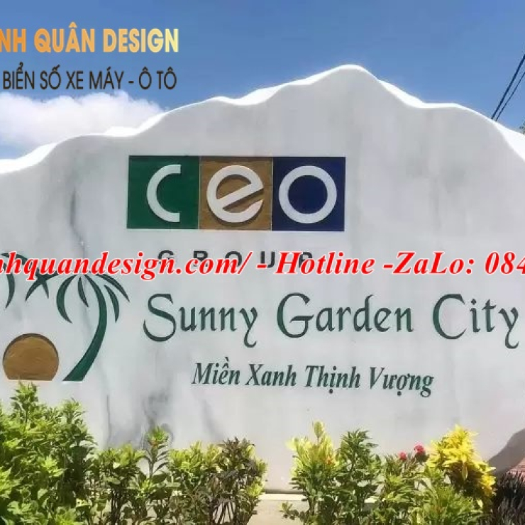 Bảng tên công ty bằng đá