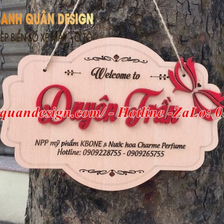 Bảng tên công ty gỗ