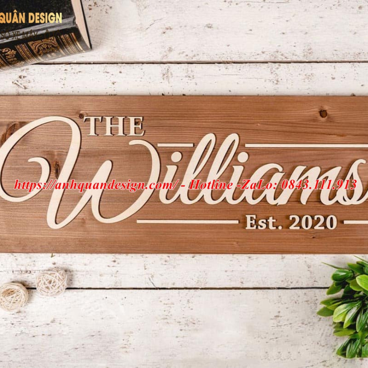 Bảng tên công ty gỗ