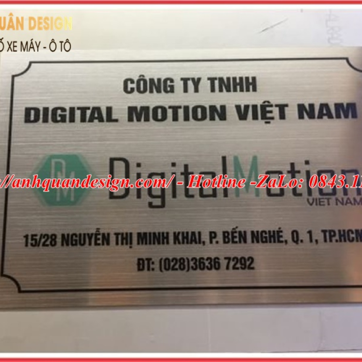 Bảng tên công ty in uv