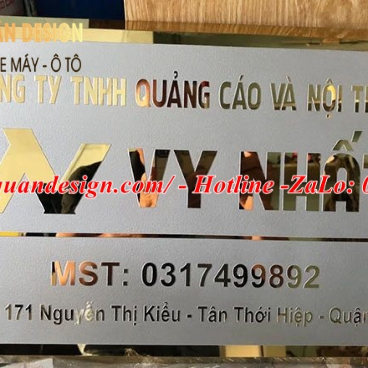 Bảng Tên Công Ty Inox