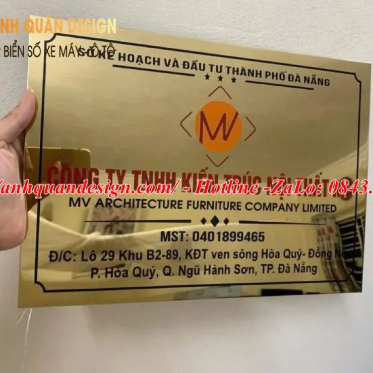 Bảng Tên Công Ty Inox