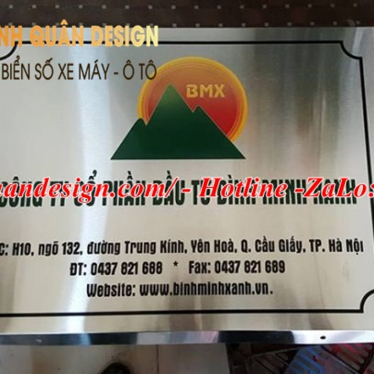 Bảng Tên Công Ty Inox