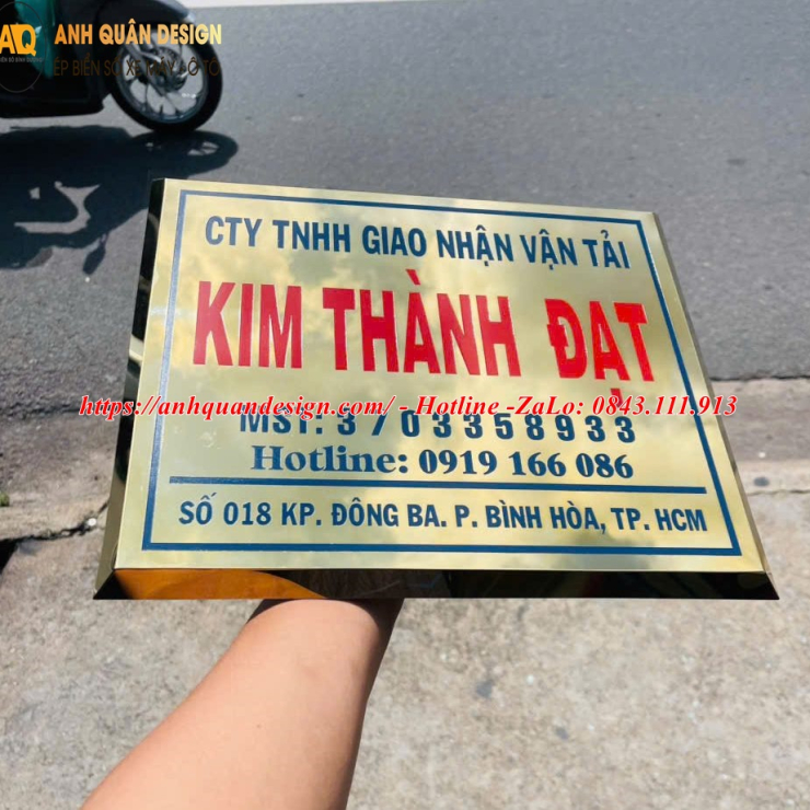 Bảng Tên Công Ty Inox