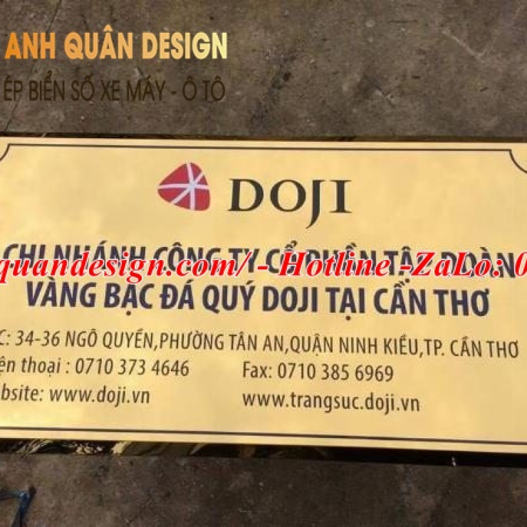 Bảng Tên Công Ty Inox