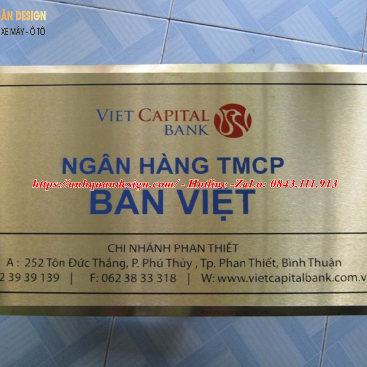 Bảng Tên Công Ty Inox