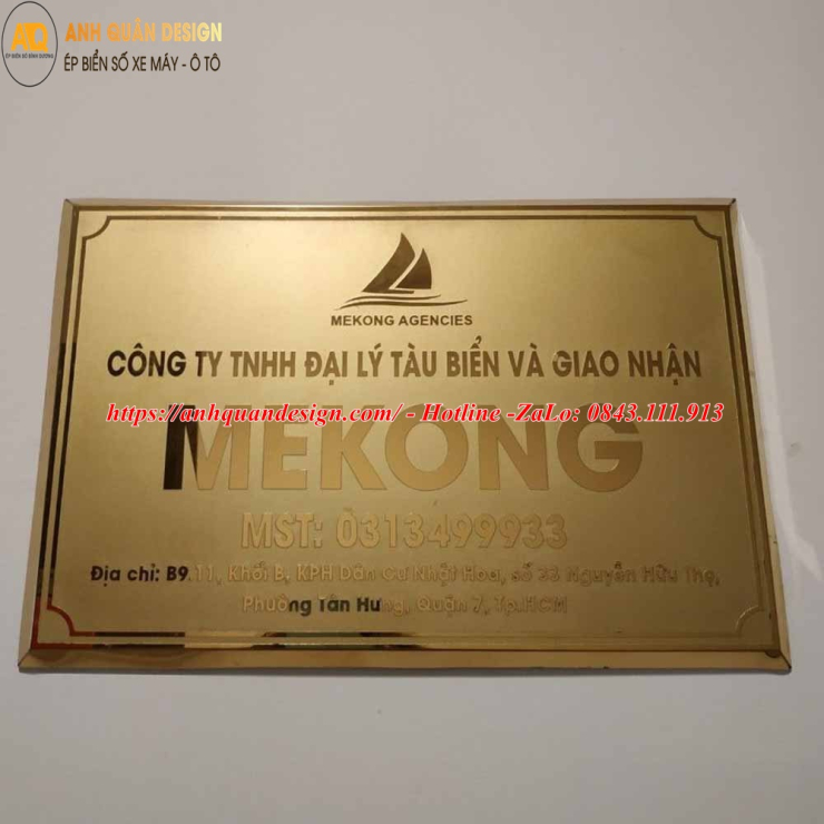 Bảng Tên Công Ty Inox