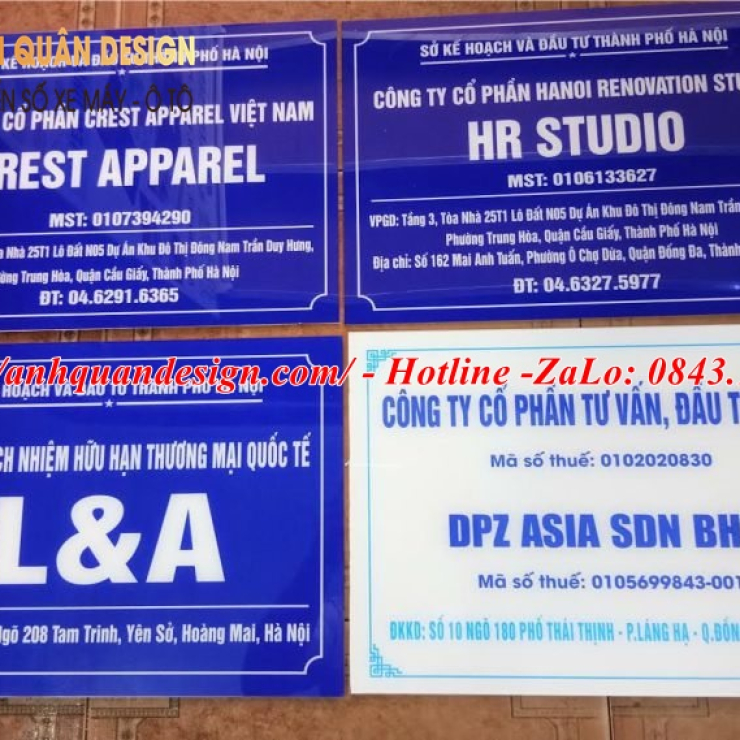 Bảng Tên Công Ty Mica