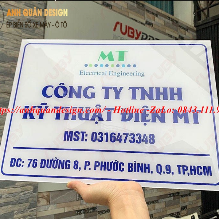 Bảng Tên Công Ty Mica