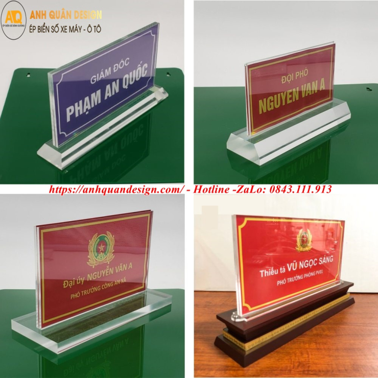 Bảng tên để bàn làm việc