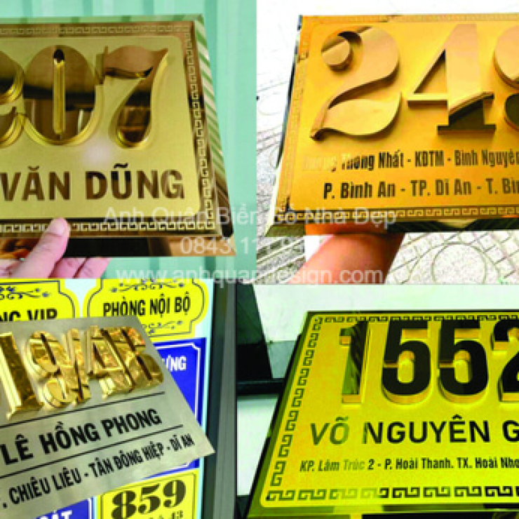 Làm Biển Số Nhà Tại Phú Giáo, Bình Dương
