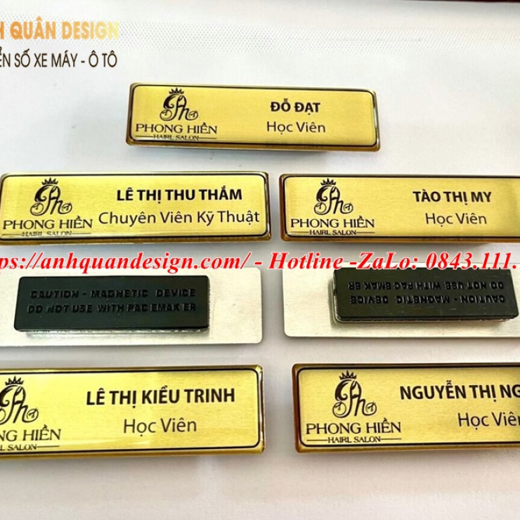 Bảng tên nhân viên công ty