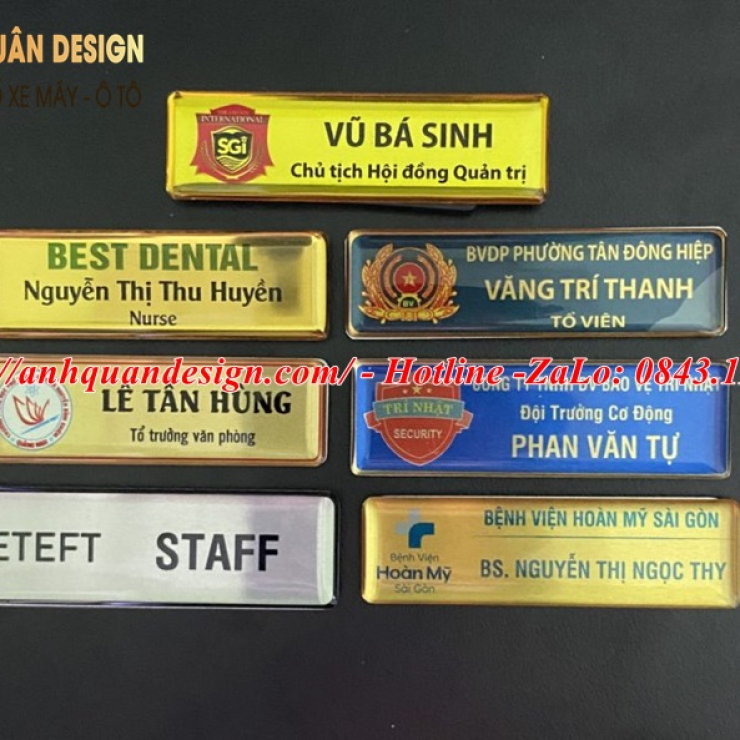 Bảng tên nhân viên công ty