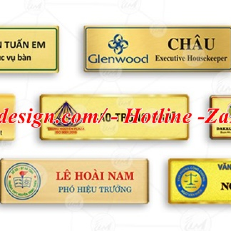 Bảng tên nhân viên công ty