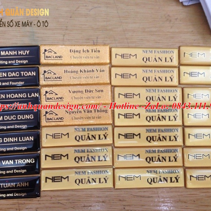 Bảng tên nhân viên công ty