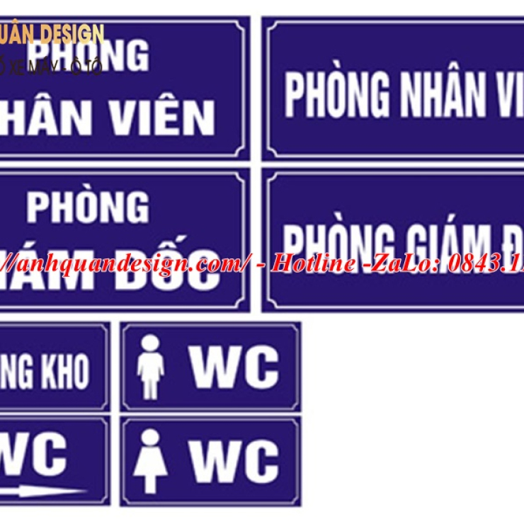 Bảng tên phòng ban công ty