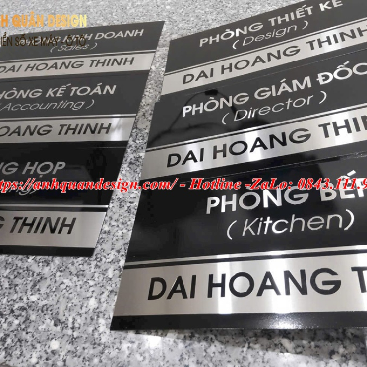 Bảng tên phòng ban công ty