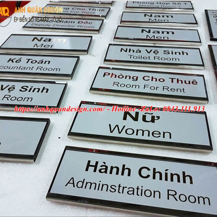 Bảng tên phòng ban công ty