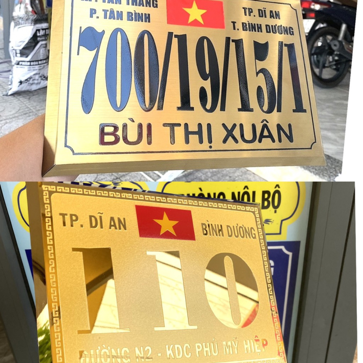 Bảng Số Nhà Inox Giá Rẻ