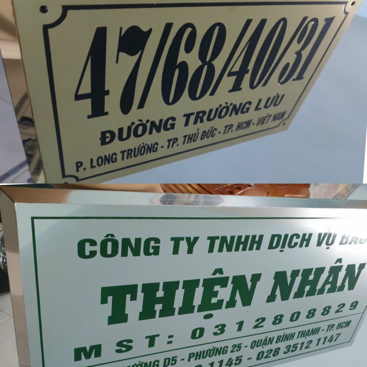 Bảng Số Nhà Inox Giá Rẻ