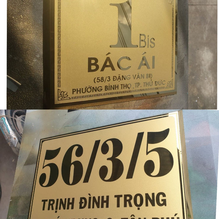 Bảng Số Nhà Inox Giá Rẻ