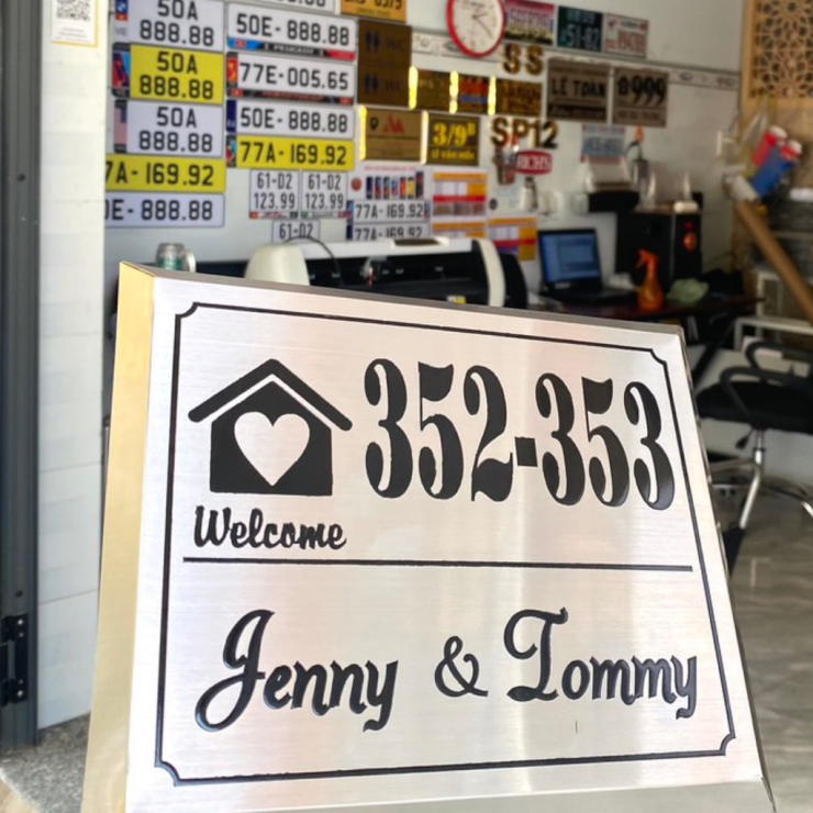 Bảng Số Nhà Inox Giá Rẻ