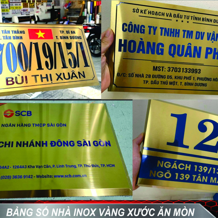 Bảng Số Nhà Inox Giá Rẻ