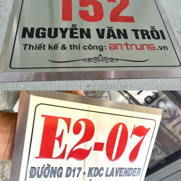 Bảng Số Nhà Inox Giá Rẻ