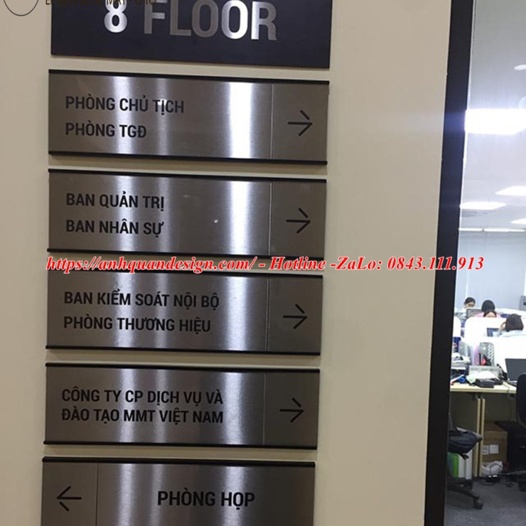 Biển chỉ dẫn công ty, văn phòng