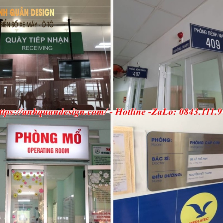Biển chỉ dẫn trong bệnh viện