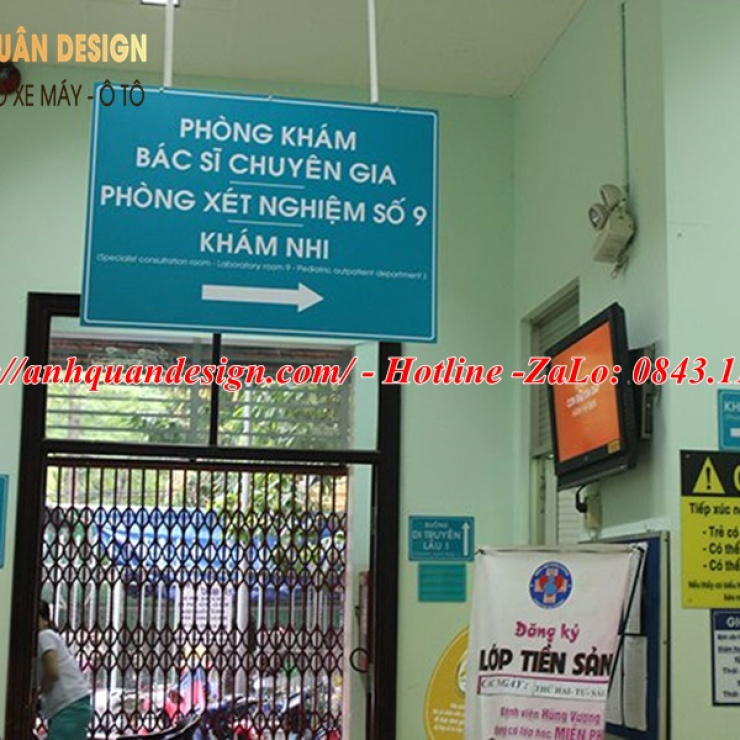 Biển chỉ dẫn trong bệnh viện