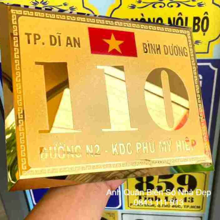 Làm Biển Số Nhà Đẹp Tại Tp Bến Cát Bình Dương
