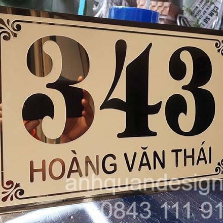 Biển Số Nhà Inox Ăn Mòn