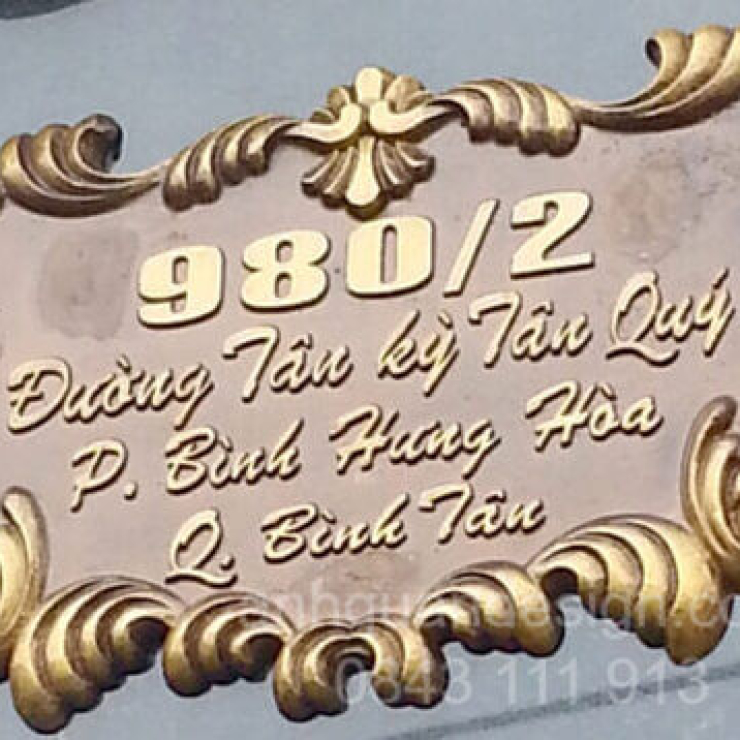 Biển Số Nhà Nhôm Đúc