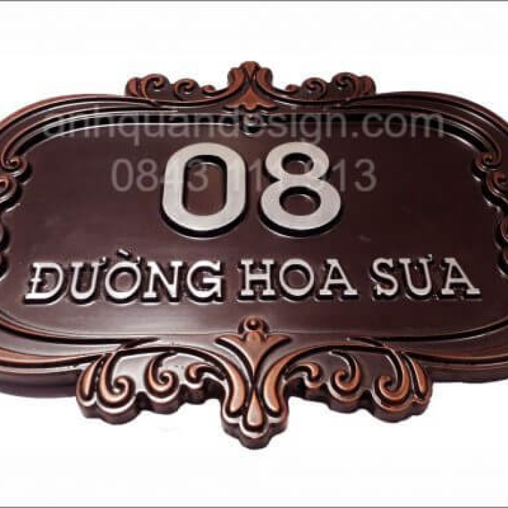 Biển Số Nhà Bằng Đồng