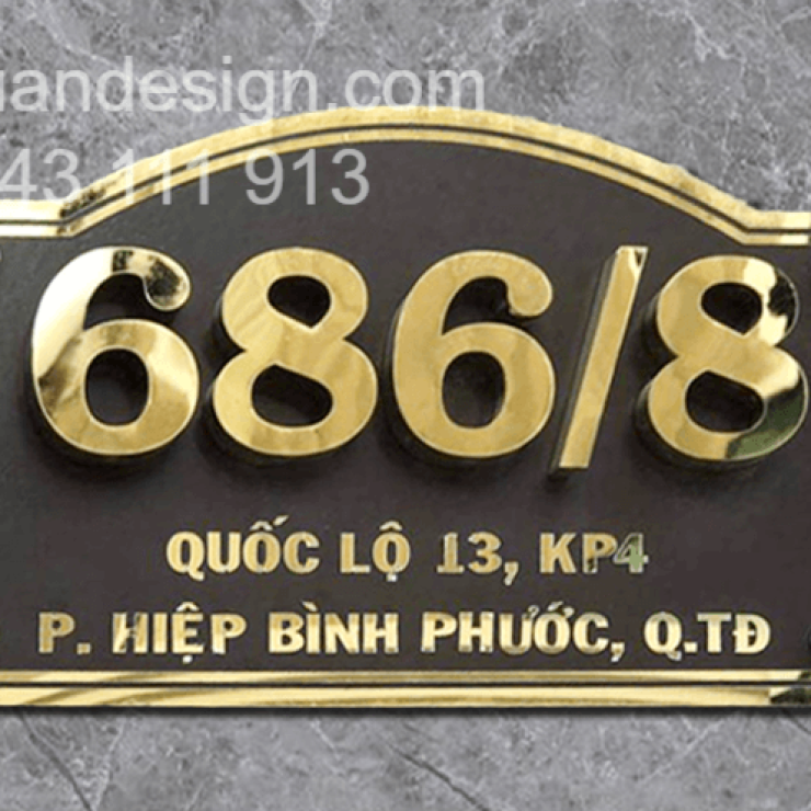 Biển Số Nhà Nhôm Đúc