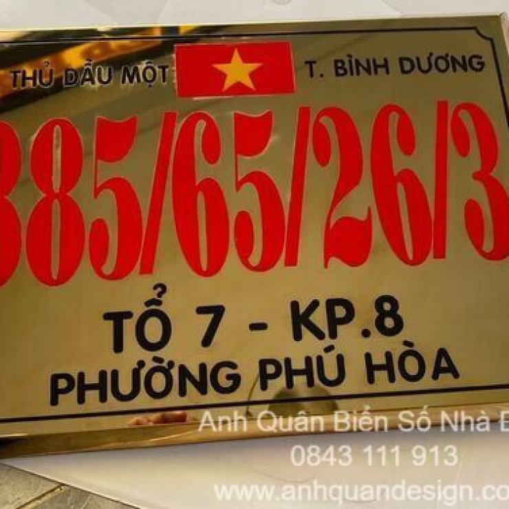 Làm Biển Số Nhà Dĩ An Bình Dương