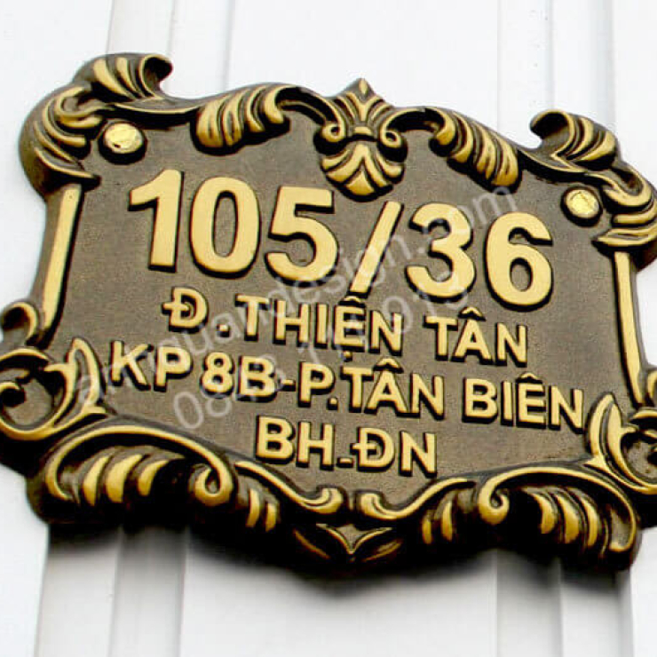Biển Số Nhà Nhôm Đúc