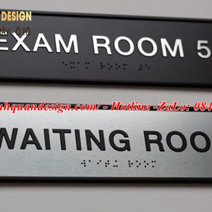Biển tên phòng inox
