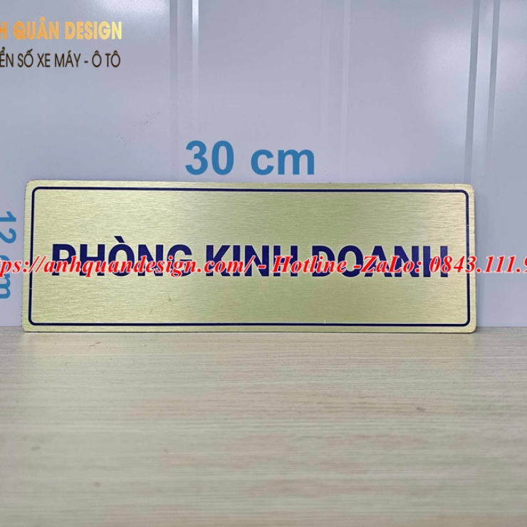 Biển tên phòng inox