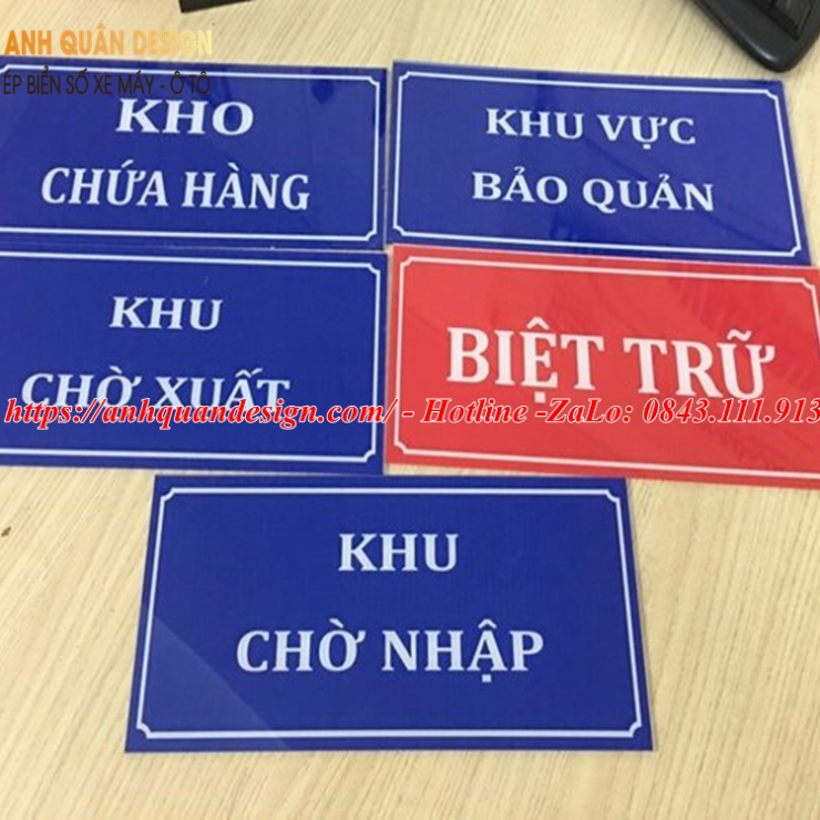 Biển tên phòng mica