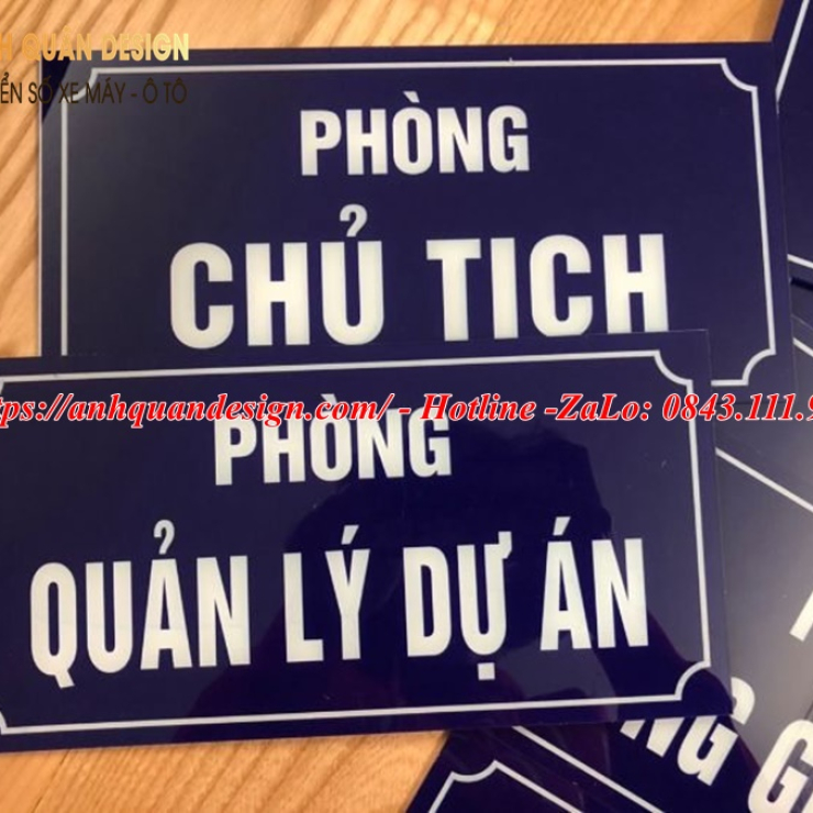 Biển tên phòng mica