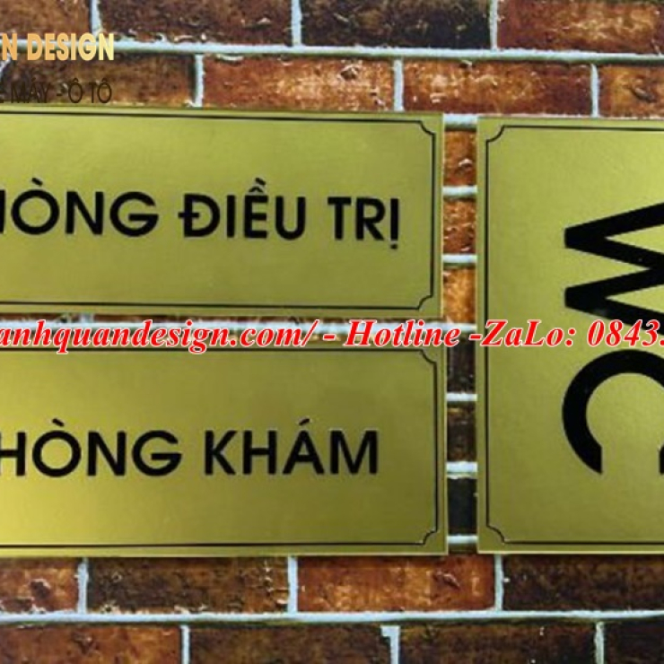 Biển tên phòng mica