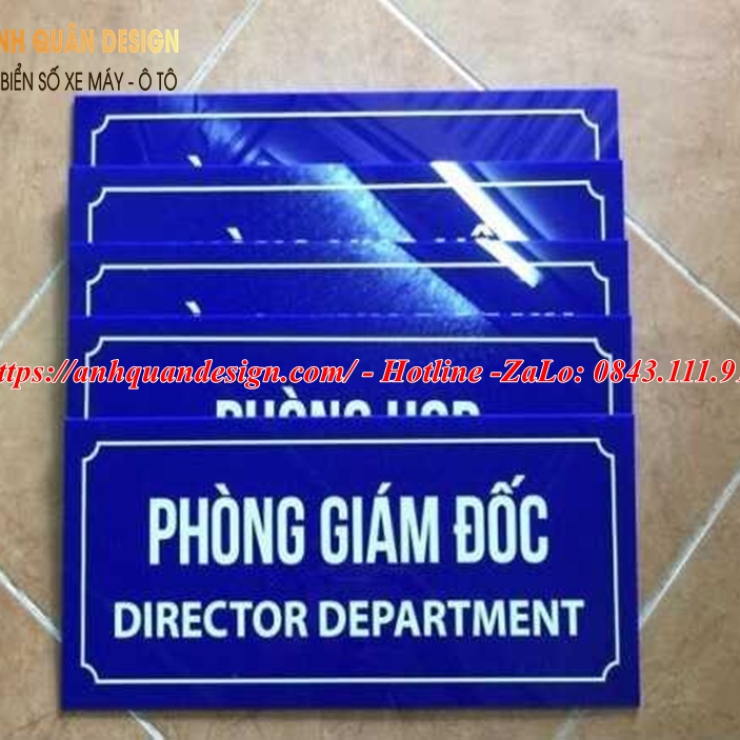 Biển tên phòng mica