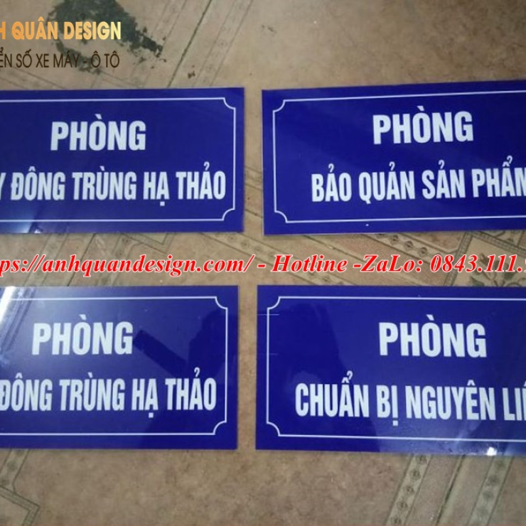 Biển tên phòng mica