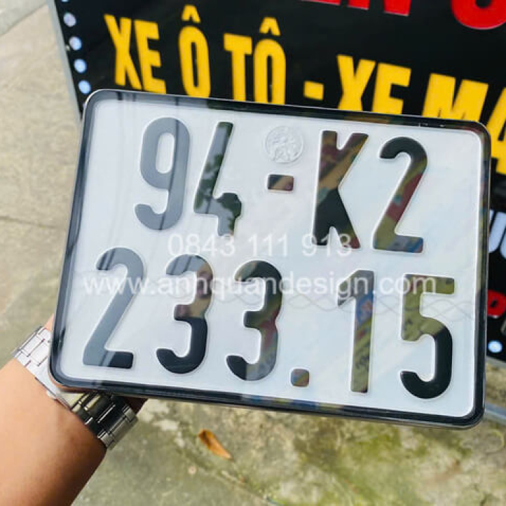 Ép Biển Xe Máy Tràn Viền Cao Cấp