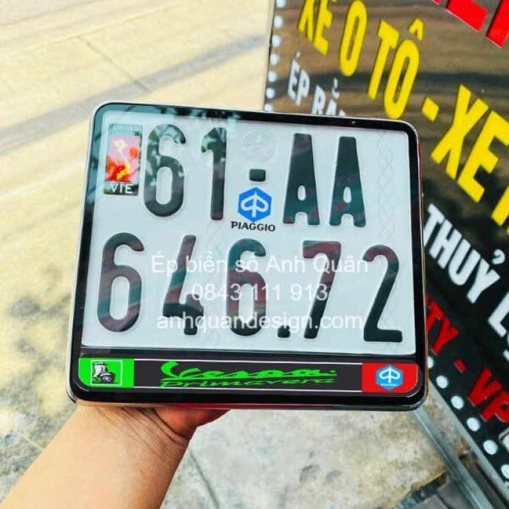 Top 13+ Khung Biển Số Vespa Cao Cấp Hot Nhất