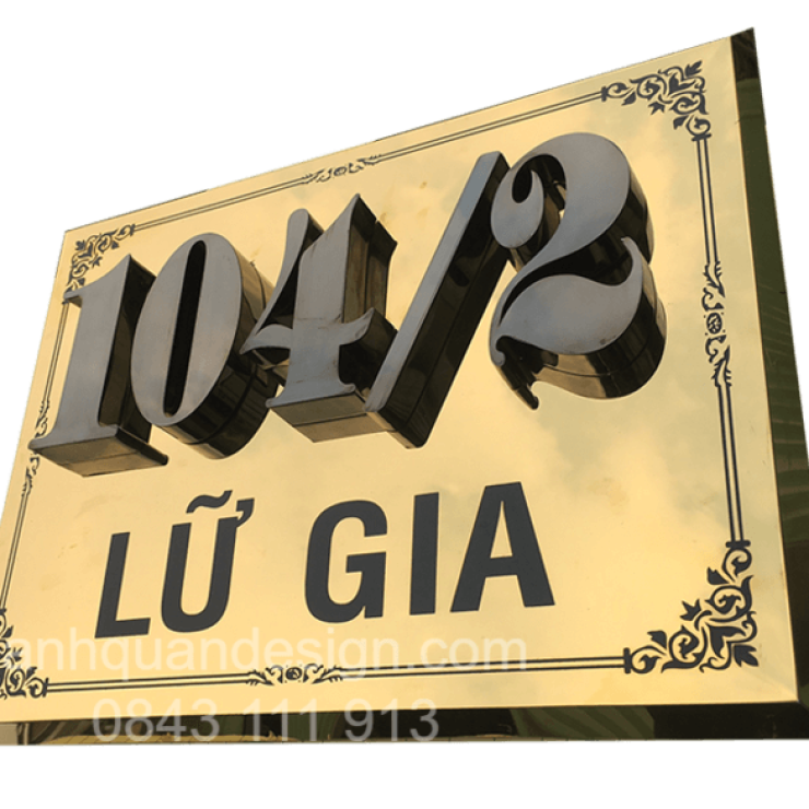 Biển Số Nhà Bằng Đồng