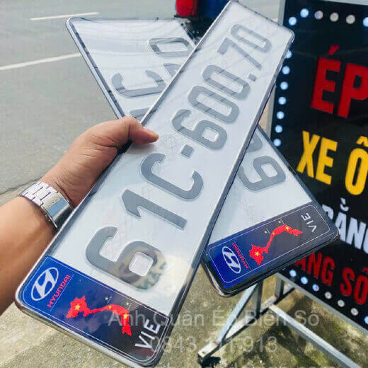 Decal Dán Biển Số Ô Tô | Mẫu Biển Dài Dán Bên Hông
